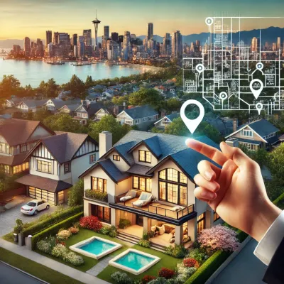 real estate promotional image highlighting the importance of location in property investments. Let me know if you need any modifications
